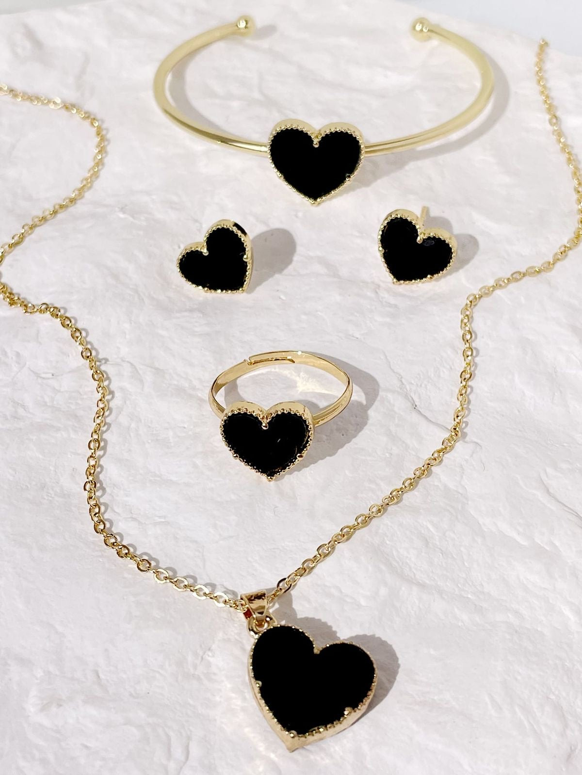 Casual regular wear heart shape kewellery set