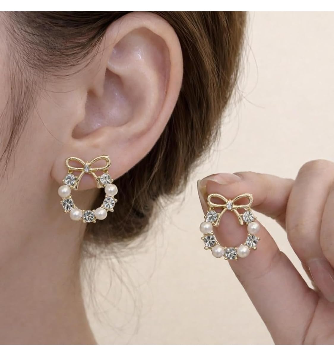 Pearl earrings